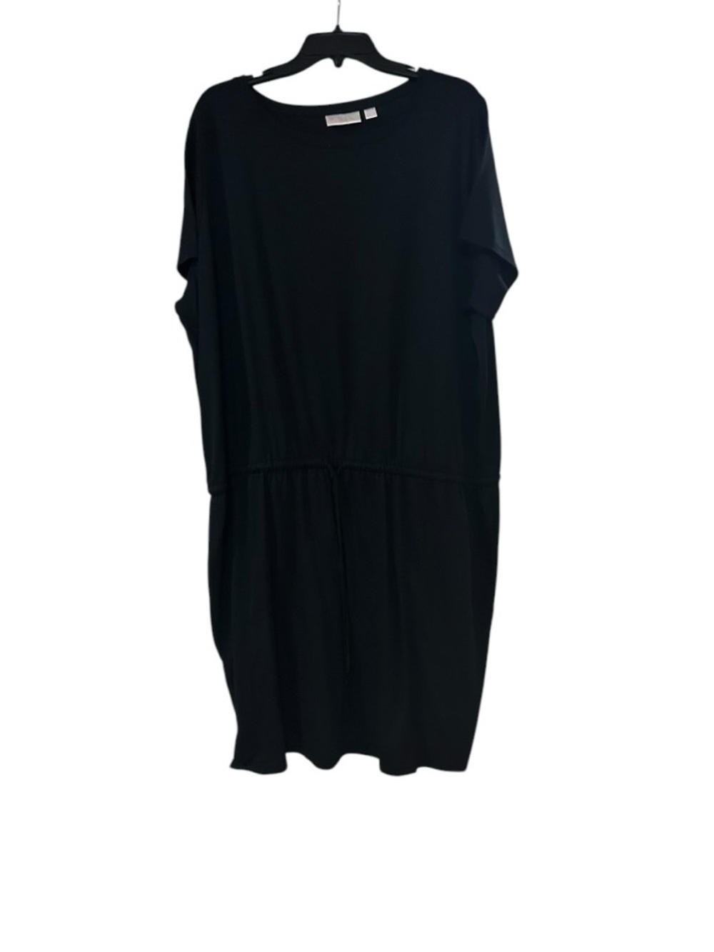 Belle by Kim Gravel Black Midi Drawstring Waist Dress